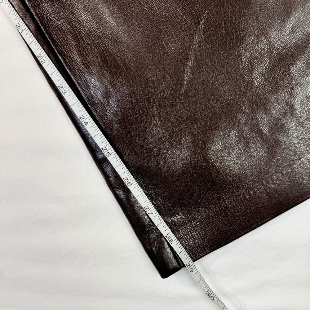 Wilfred Aritzia Brown Faux Leather Flare Pants Women's 8 Y2K 90s Bootcut Concert - Picture 16 of 16